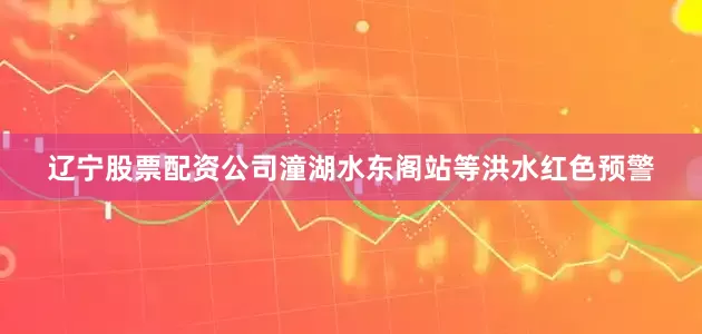 辽宁股票配资公司潼湖水东阁站等洪水红色预警